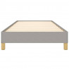 Estructura de cama de tela gris claro 90x200 cm 5