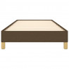 Estructura de cama de tela marrón 100x200 cm 5