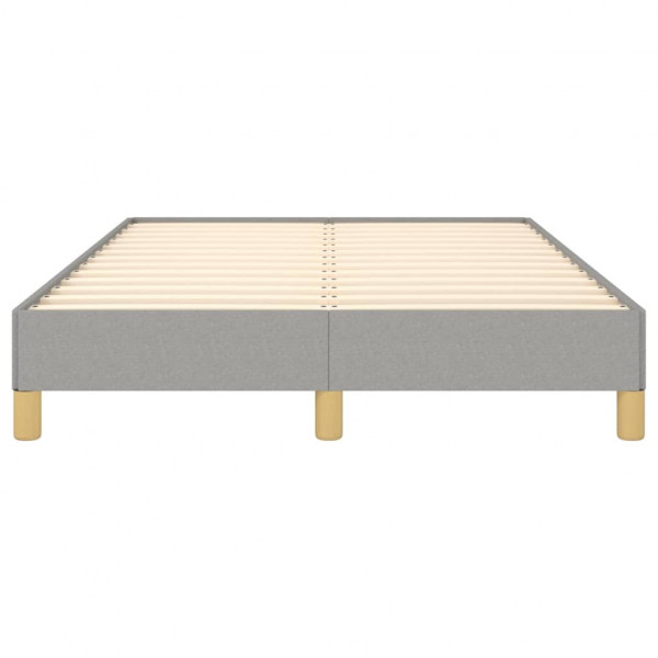 Estrutura de cama sem colchão 120x200 cm tecido cinzento-claro M 5