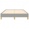 Estructura de cama de tela gris claro 120x200 cm 5