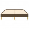 Estructura de cama de tela marrón oscuro 120x200 cm 5