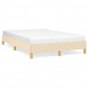 Estructura de cama de tela color crema 120x200 cm 2