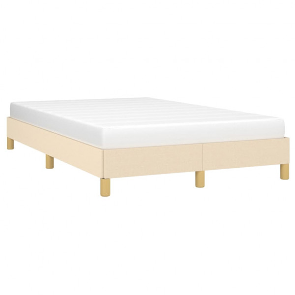 Estrutura de cama sem colchão 120x200 cm tecido cor creme M 3