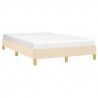 Estructura de cama de tela color crema 120x200 cm 3