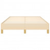 Estructura de cama de tela color crema 120x200 cm 5