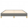 Estrutura de cama sem colchão 140x190 cm tecido cinzento-escuro 5
