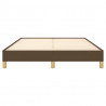 Estructura de cama de tela marrón 140x190 cm 5