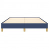 Estructura de cama de tela gris taupe azul 140x200 cm 5