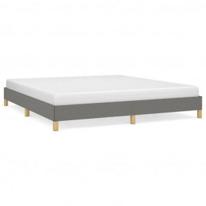 Estructura de cama tela gris oscuro 180x200 cm H