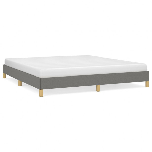 Estructura de cama tela gris oscuro 180x200 cm M 2