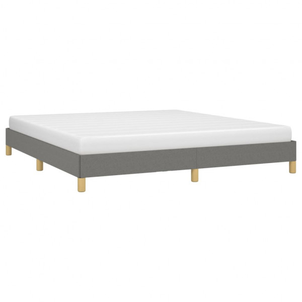 Estructura de cama tela gris oscuro 180x200 cm M 3