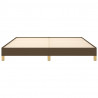 Estructura de cama tela marrón oscuro 180x200 cm 5