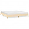 Estrutura de cama sem colchão 180x200 cm tecido cor creme 2