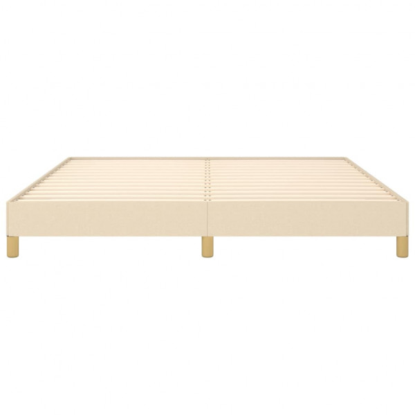 Estructura de cama tela color crema 180x200 cm M 5