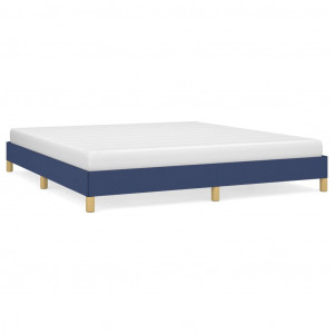 Estructura de cama tela azul 180x200 cm H