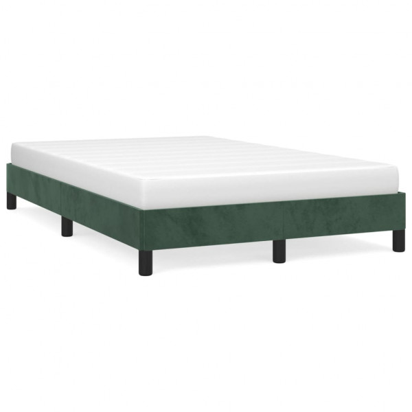 Estructura de cama de terciopelo verde 120x200 cm M 2