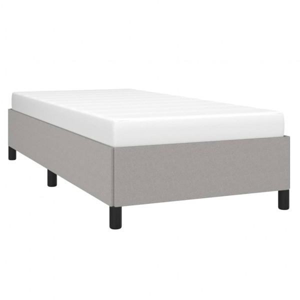 Estructura de cama de tela gris claro 100x200 cm M 3