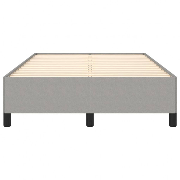 Estructura de cama de tela gris claro 120x200 cm M 5