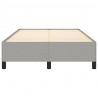 Estructura de cama de tela gris claro 120x200 cm 5