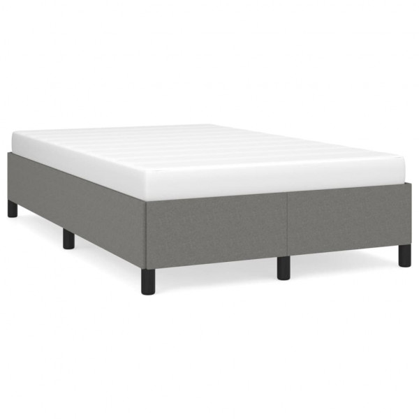 Estructura de cama de tela gris oscuro 120x200 cm M 2