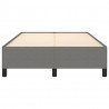 Estructura de cama de tela gris oscuro 120x200 cm 5