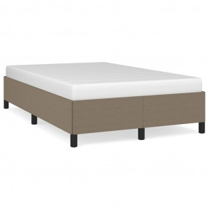 Estructura de cama de tela gris taupe 120x200 cm H