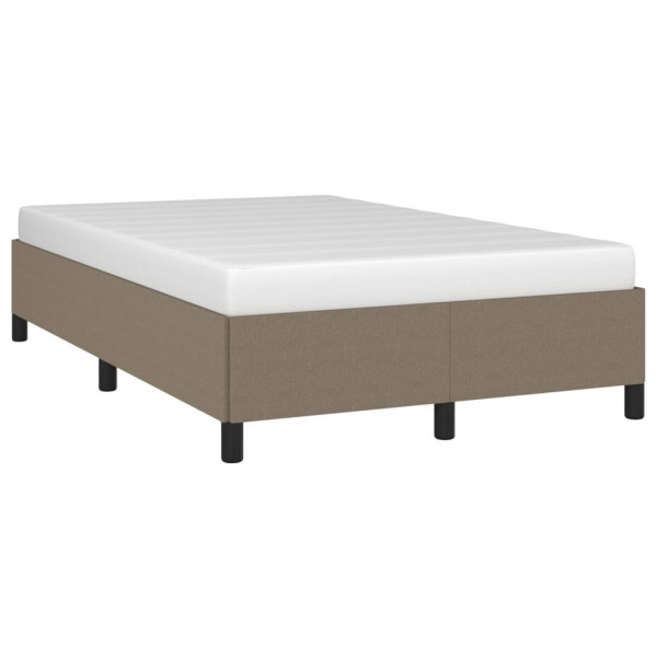 Estructura de cama de tela gris taupe 120x200 cm M 3