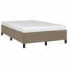 Estrutura cama sem colchão 120x200 cm tecido cinza-acastanhado 3