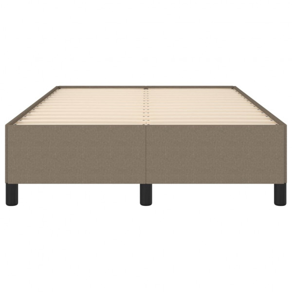 Estructura de cama de tela gris taupe 120x200 cm M 5