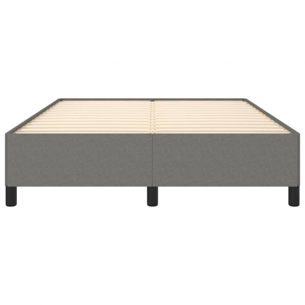 Estructura de cama de tela gris oscuro 140x190 cm M 5