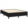 Estructura de cama de tela negro 140x190 cm 4