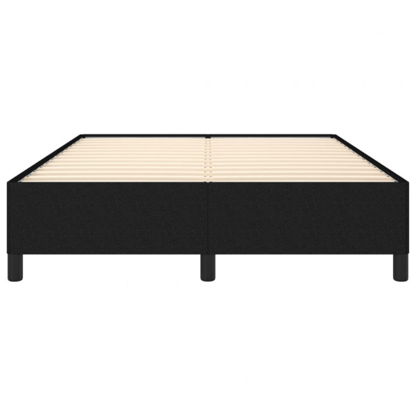 Estructura de cama de tela negro 140x190 cm M 5
