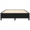 Estrutura de cama sem colchão 140x190 cm tecido preto 5