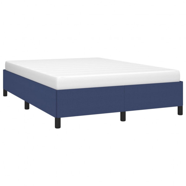 Estructura de cama de tela azul 140x190 cm M 3