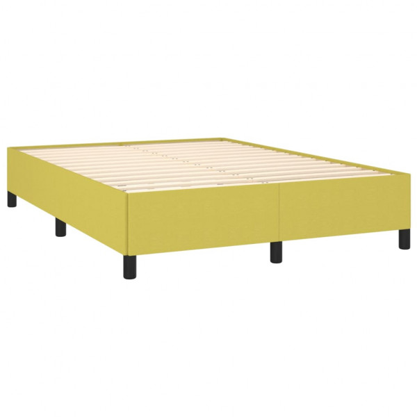 Estructura de cama de tela verde 140x190 cm M 4