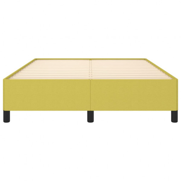 Estrutura de cama sem colchão 140x190 cm tecido verde M 5