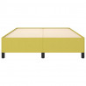 Estructura de cama de tela verde 140x190 cm 5