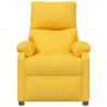 Sillón de masaje de tela amarillo 3