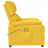 Sillón de masaje de tela amarillo 4
