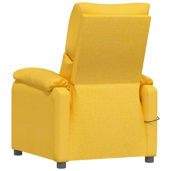 Sillón de masaje de tela amarillo M 5