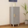 Aparador de madera contrachapada gris hormigón 34.5x34x90 cm 1