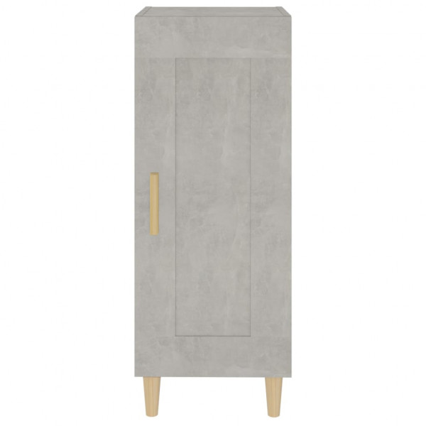 Aparador de madera contrachapada gris hormigón 34.5x34x90 cm M 5