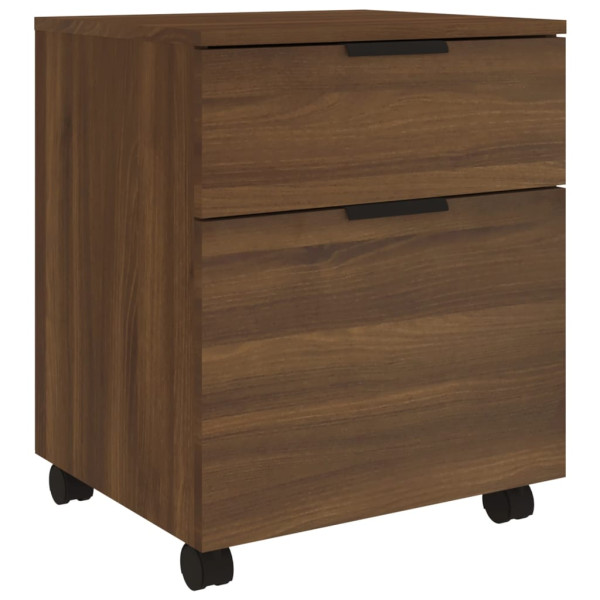 Archivador ruedas madera contrachapada roble Sonoma 45x38x54 cm M 2
