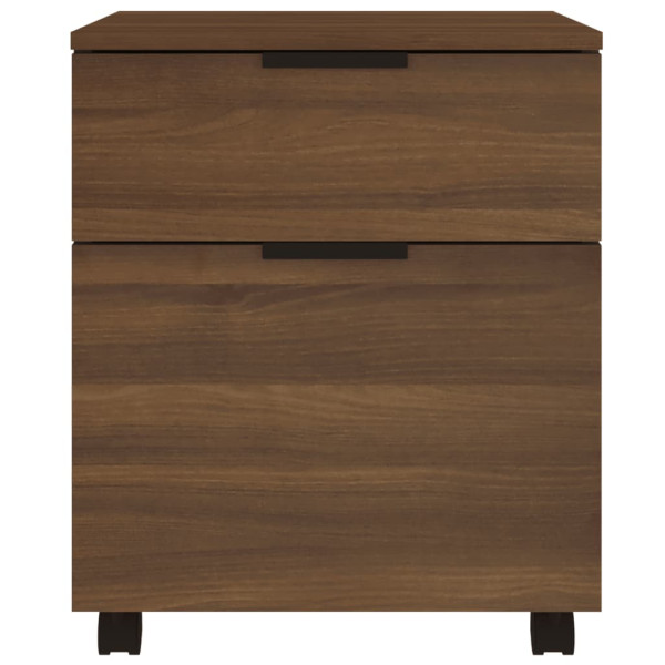 Archivador ruedas madera contrachapada roble Sonoma 45x38x54 cm M 3