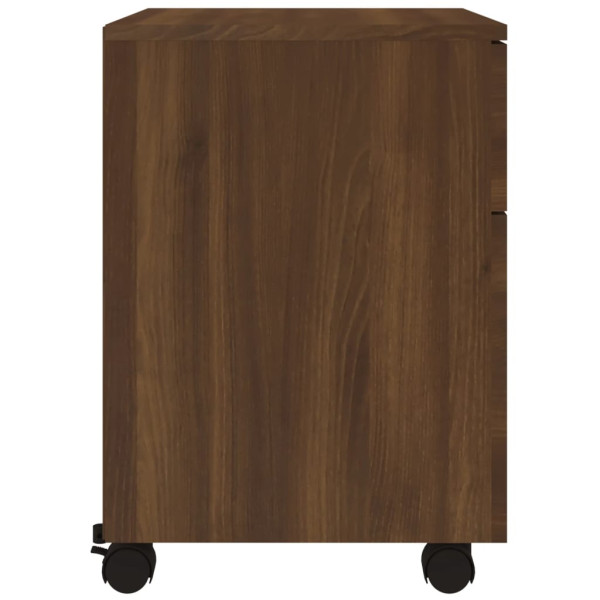 Archivador ruedas madera contrachapada roble Sonoma 45x38x54 cm M 5