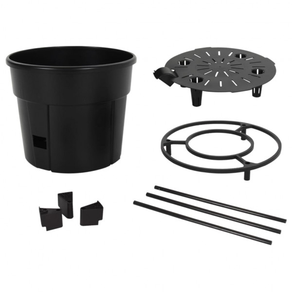 Vaso p/ cultivo de tomate Ø29.5x115 cm polipropileno antracite M 5