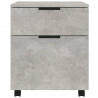 Archivador ruedas madera contrachapada gris hormigón 45x38x54cm 3