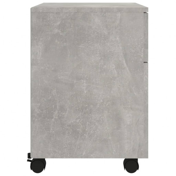 Archivador ruedas madera contrachapada gris hormigón 45x38x54cm M 5