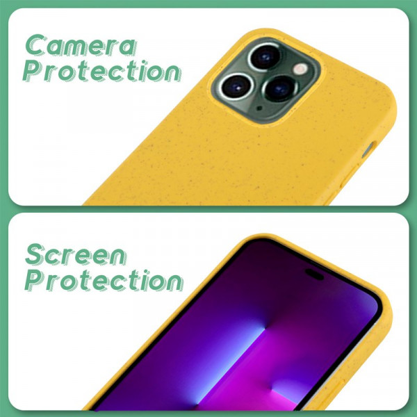 Carcasa COOL para iPhone 14 Pro Eco Biodegradable Amarillo M 5