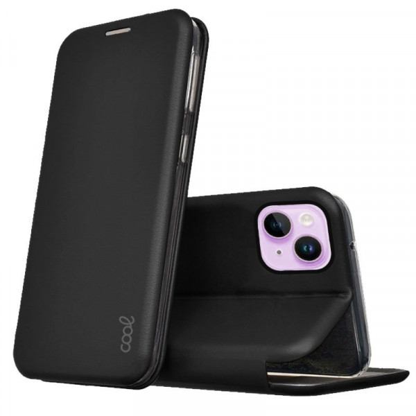 Funda COOL Flip Cover para iPhone 14 Elegance Negro D